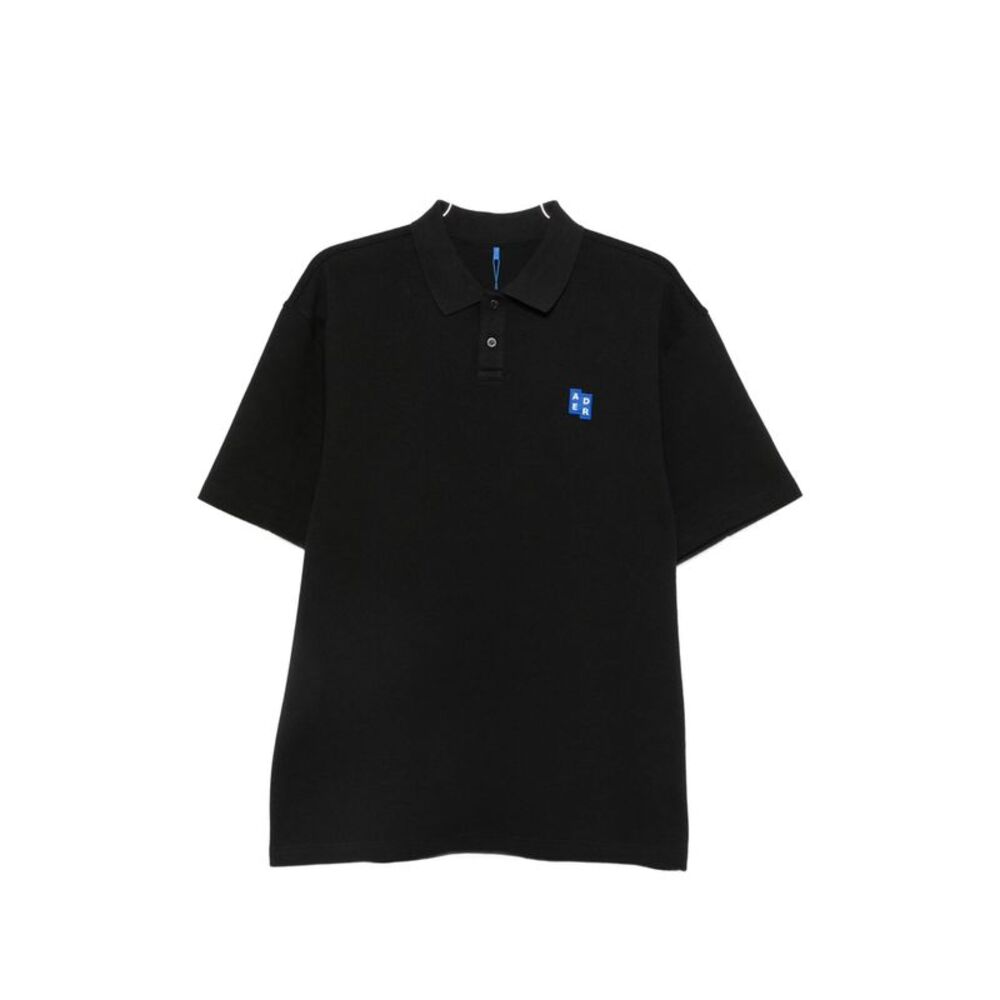 Ader Error Black Polo Shirts Men